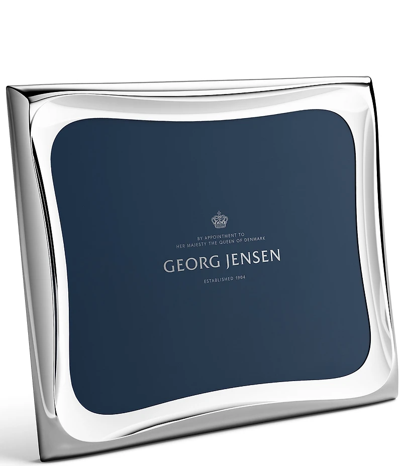 Georg Jensen Cobra Collection Stainless Steel Wavy Picture Frame