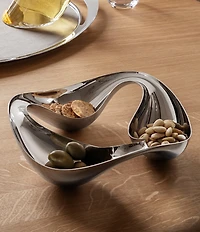 Georg Jensen Cobra Triple Snack Stainless Steel Bowl