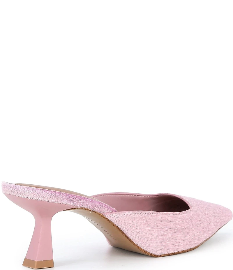 Gianni Bini Wade Haircalf Pointed Toe Dress Mules