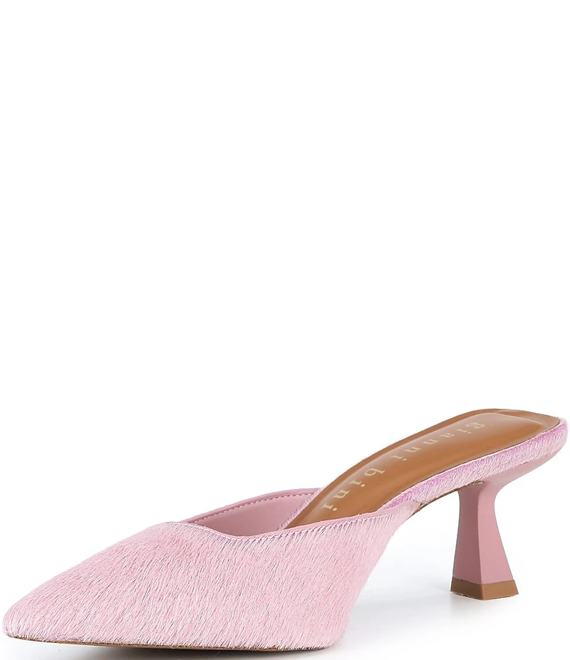 Gianni Bini Wade Haircalf Pointed Toe Dress Mules