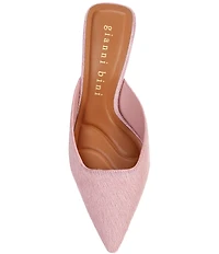 Gianni Bini Wade Haircalf Pointed Toe Dress Mules