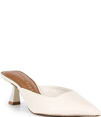 Gianni Bini Wade Leather Pointed Toe Dress Mules