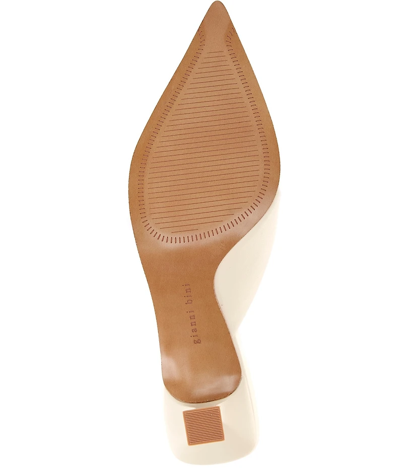 Gianni Bini Wade Leather Pointed Toe Dress Mules