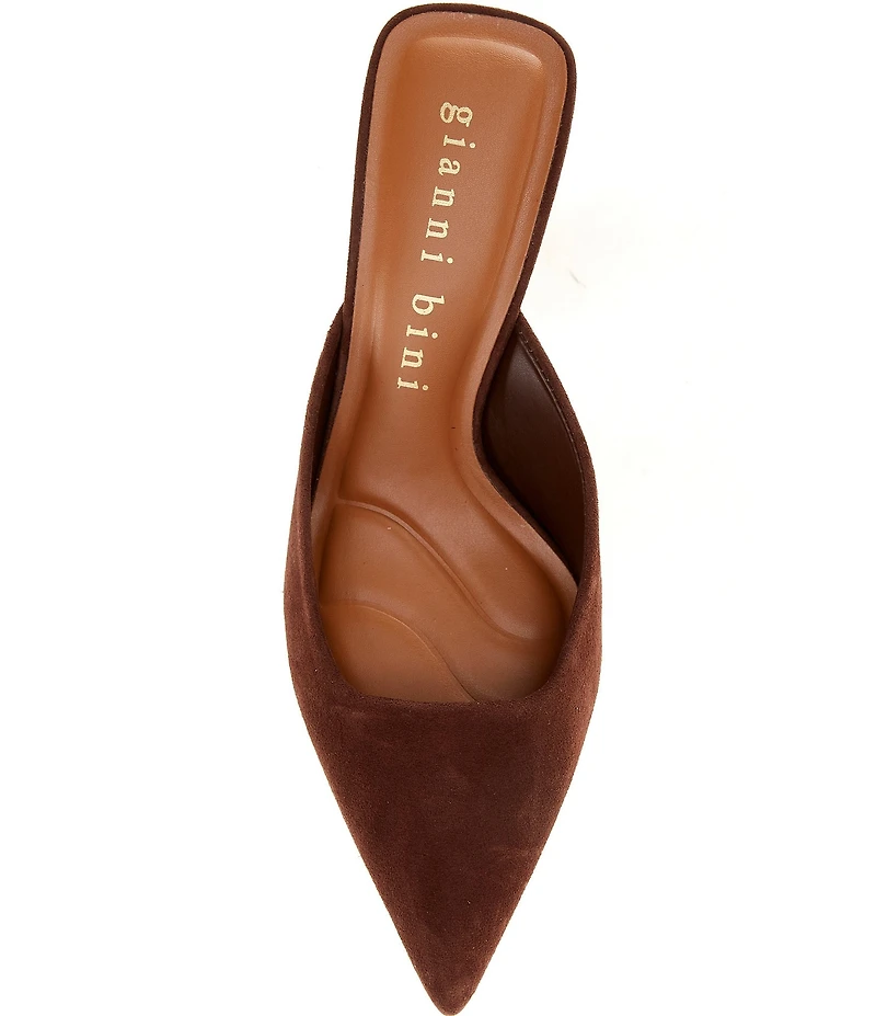 Gianni Bini Wade Suede Pointed Toe Dress Mules