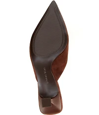 Gianni Bini Wade Suede Pointed Toe Dress Mules