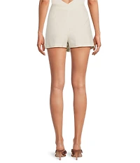 Gianni Bini Ada A-Line Coordinating Linen Mini Skirt