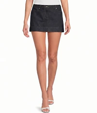 Gianni Bini AJ Denim A-Line Mini Skirt