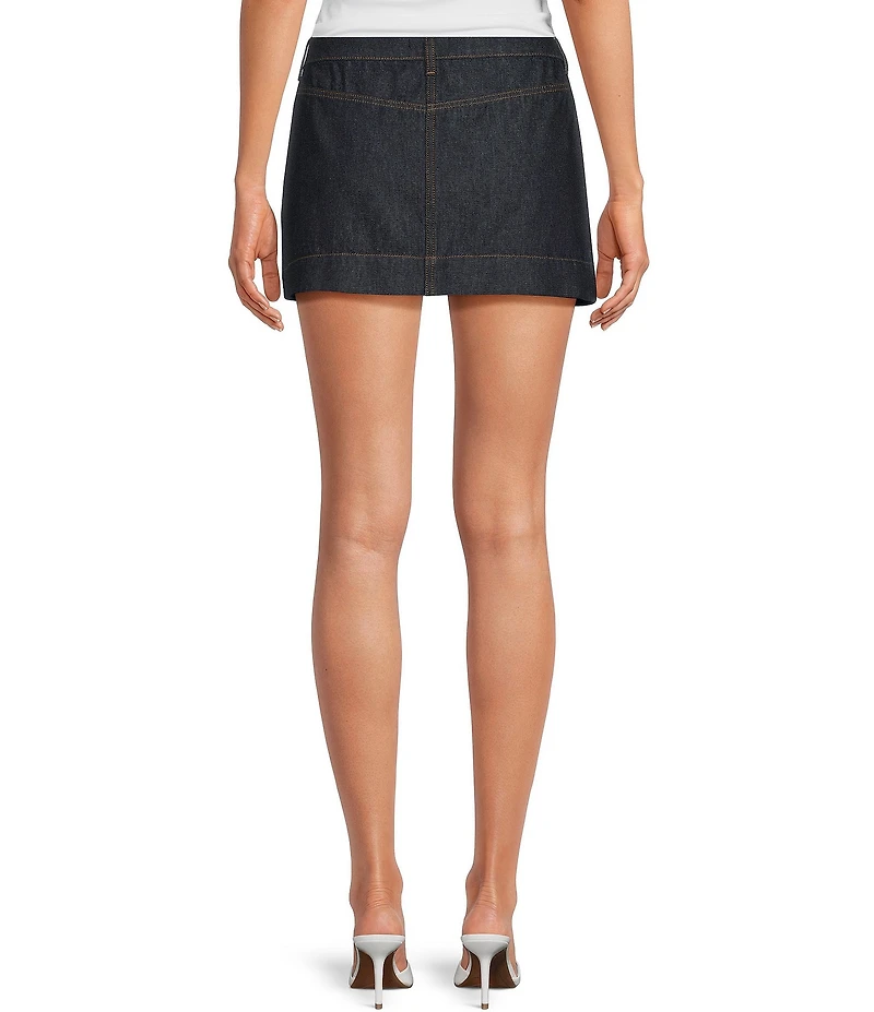 Gianni Bini AJ Denim A-Line Mini Skirt