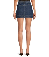 Gianni Bini AJ Denim A-Line Mini Skirt