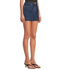 Gianni Bini AJ Denim A-Line Mini Skirt