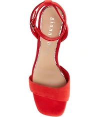 Gianni Bini Alivia Suede Block Heel Sandals