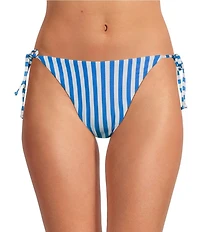 Gianni Bini Amalfi Stripe Tie Side Swim Bottom