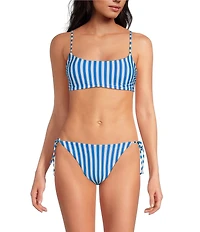 Gianni Bini Amalfi Stripe Tie Side Swim Bottom