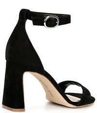 Gianni Bini Amandah Nubuck Block Heel Dress Sandals