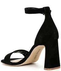 Gianni Bini Amandah Nubuck Block Heel Dress Sandals