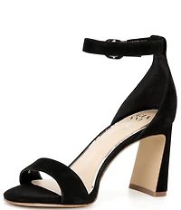 Gianni Bini Amandah Nubuck Block Heel Dress Sandals