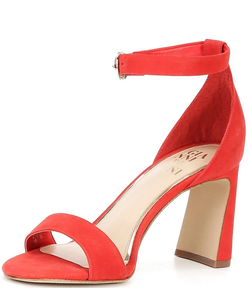 Gianni Bini Amandah Nubuck Block Heel Dress Sandals