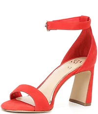 Gianni Bini Amandah Nubuck Block Heel Dress Sandals