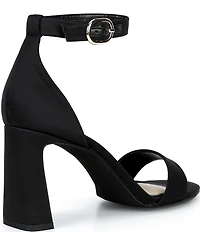 Gianni Bini Amandah Satin Block Heel Dress Sandals
