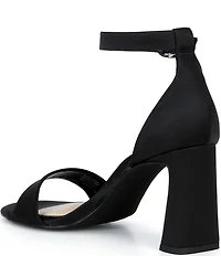 Gianni Bini Amandah Satin Block Heel Dress Sandals