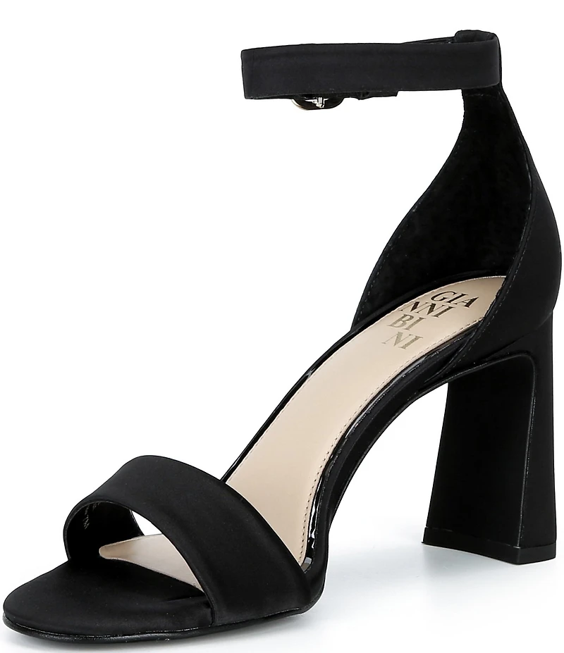 Gianni Bini Amandah Satin Block Heel Dress Sandals