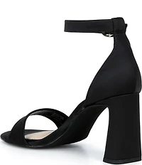Gianni Bini Amandah Satin Block Heel Dress Sandals