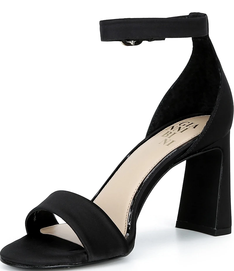 Gianni Bini Amandah Satin Block Heel Dress Sandals