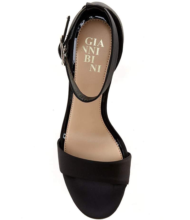 Gianni Bini Amandah Satin Block Heel Dress Sandals