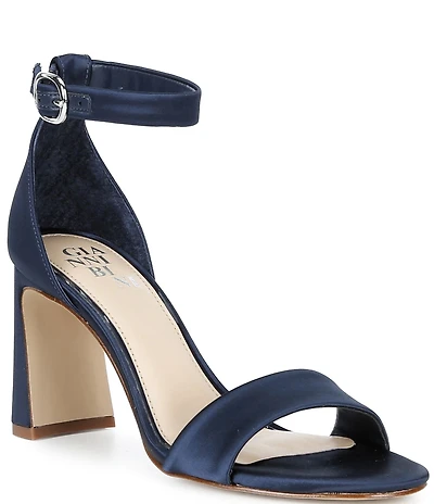 Gianni Bini Amandah Satin Block Heel Dress Sandals