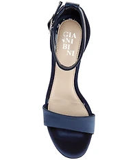 Gianni Bini Amandah Satin Block Heel Dress Sandals