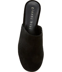 Gianni Bini Amari Studded Suede Platform Mules