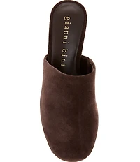 Gianni Bini Amari Studded Suede Platform Mules