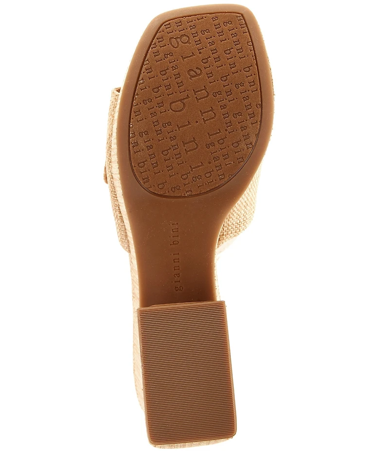 Gianni Bini Anders Mismatched Buckle Platform Slide Sandals