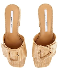 Gianni Bini Anders Mismatched Buckle Platform Slide Sandals