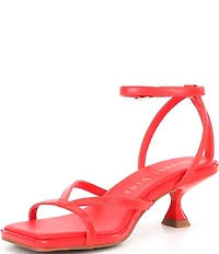 Gianni Bini Andi Leather Strappy Kitten Heel Sandals