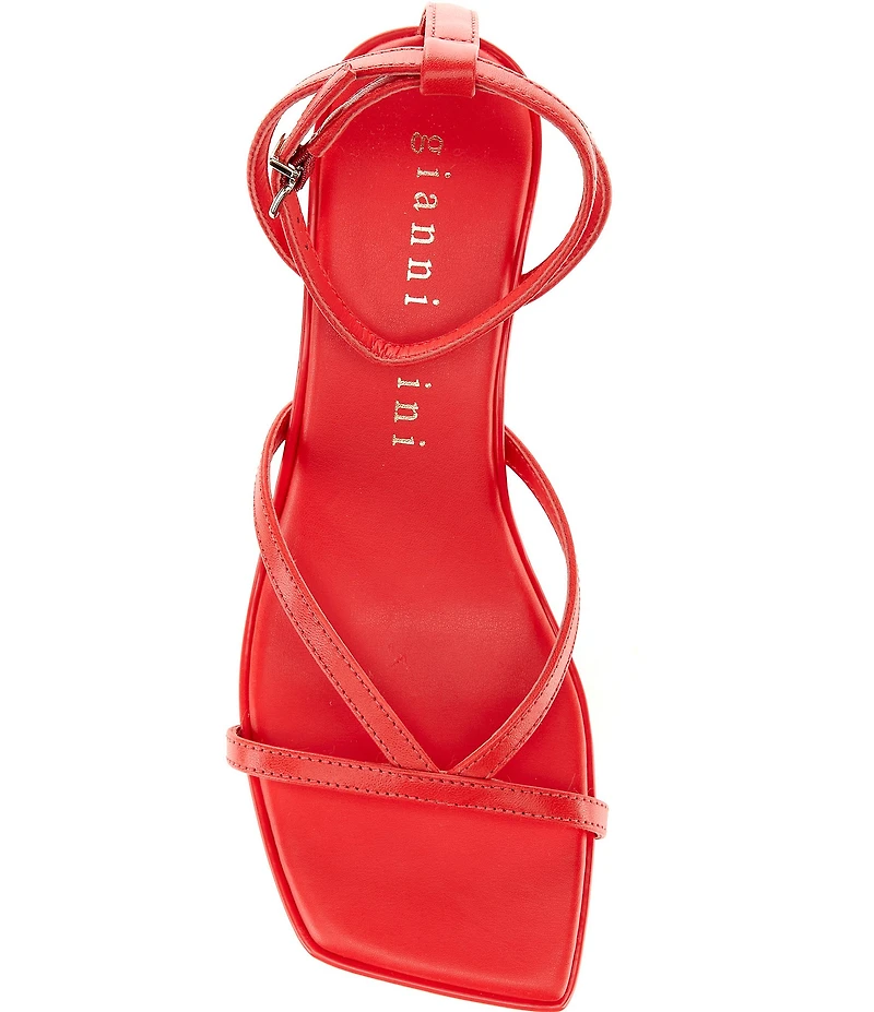 Gianni Bini Andi Leather Strappy Kitten Heel Sandals