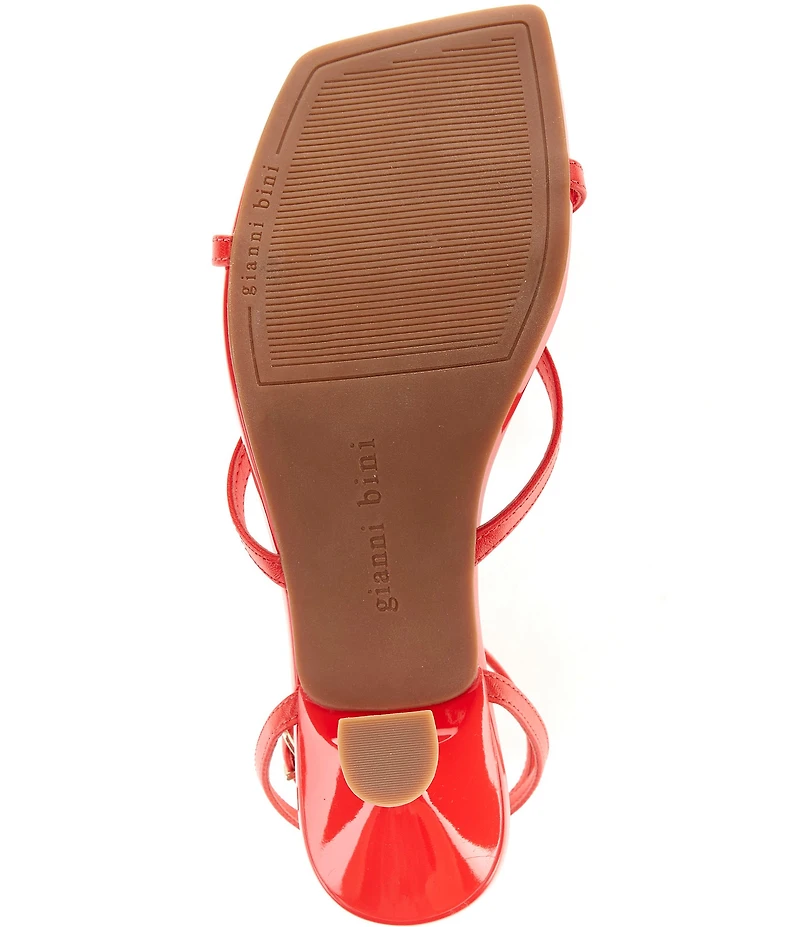 Gianni Bini Andi Leather Strappy Kitten Heel Sandals