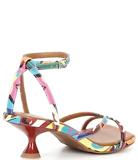 Gianni Bini Andi Printed Strappy Kitten Heel Sandals