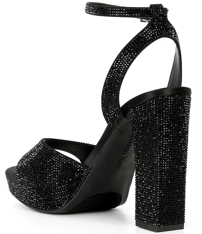 Gianni Bini Andreya Rhinestone Embellished Platform Dress Sandals