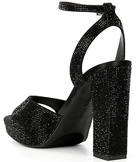 Gianni Bini Andreya Rhinestone Embellished Platform Dress Sandals