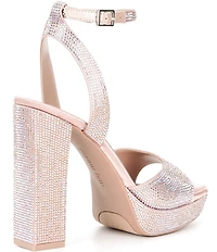Gianni Bini Andreya Rhinestone Embellished Platform Dress Sandals
