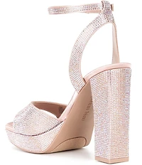 Gianni Bini Andreya Rhinestone Embellished Platform Dress Sandals