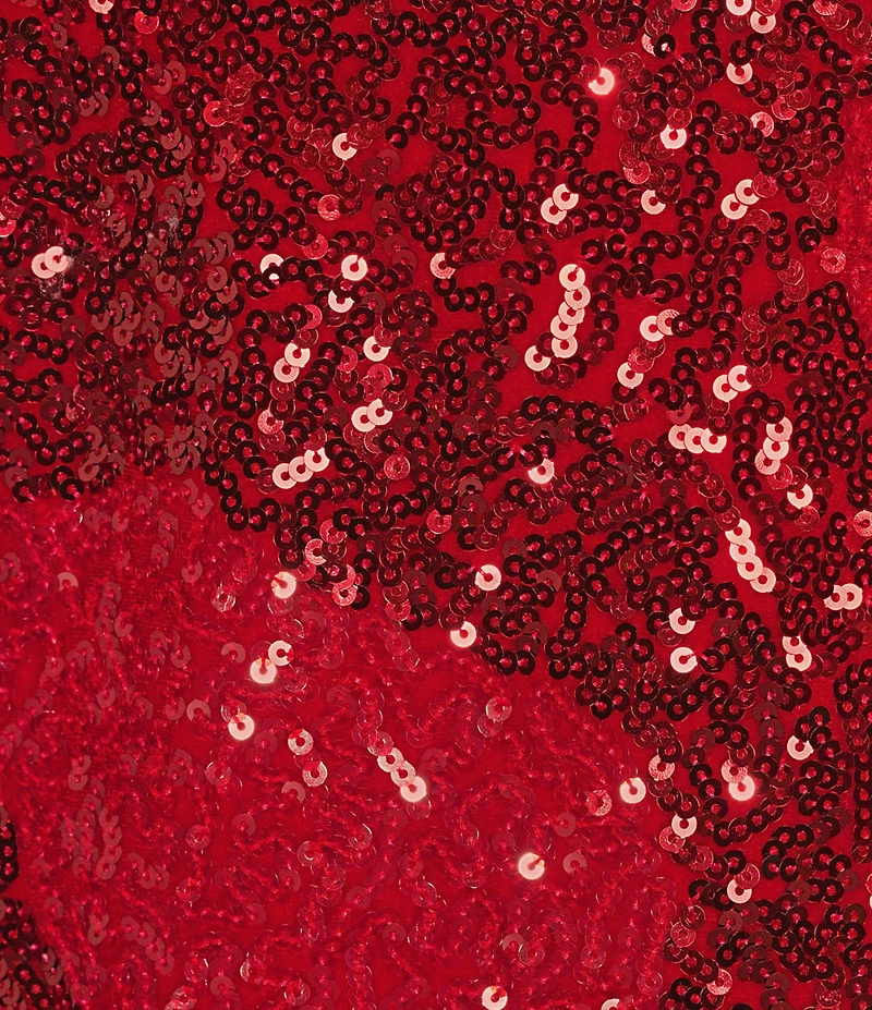 Gianni Bini Anya Sequin Square Neck Sleeveless Mini Dress