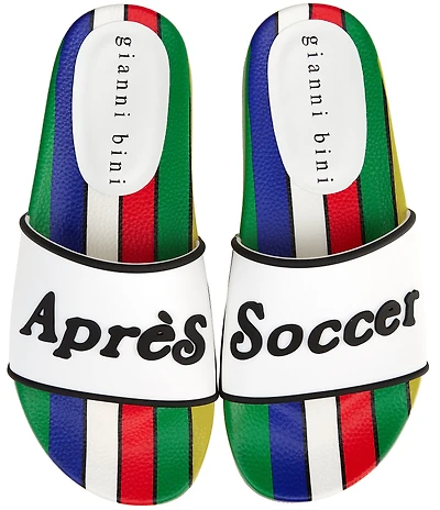 Gianni Bini Apres Soccer Mismatched Pool Slide Sandals