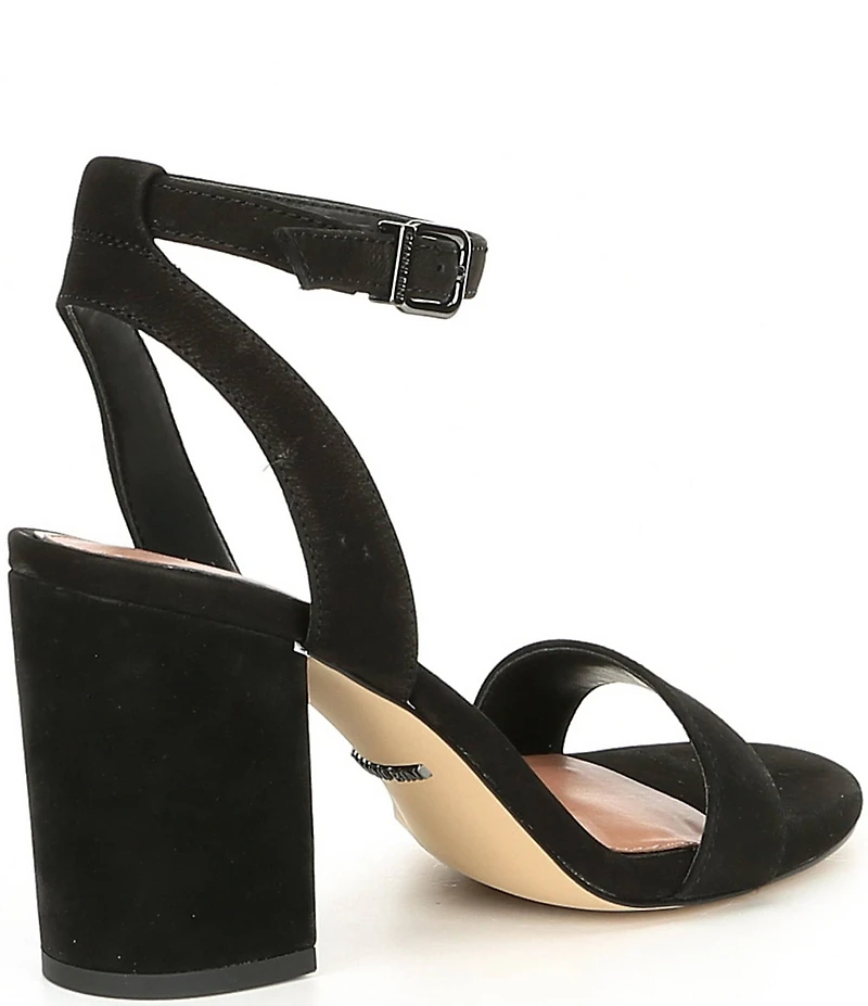 Gianni Bini Arleena Suede Ankle Strap Block Heel Sandals