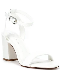 Gianni Bini Arleena Leather Block Heel Sandals