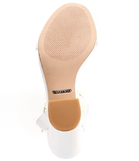 Gianni Bini Arleena Leather Block Heel Sandals
