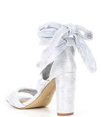 Gianni Bini Astraahh Glitter Metallic Ankle Wrap Dress Sandals