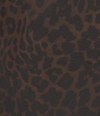 Gianni Bini Azari Printed Chiffon Cowl Neck Leopard Slip Dress