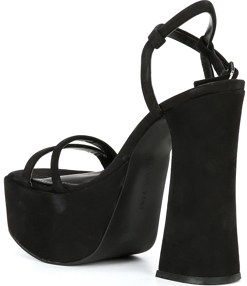 Gianni Bini Babel Suede Strappy Platform Dress Sandals